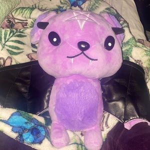 Pastel goth stuffed bat with little horns
